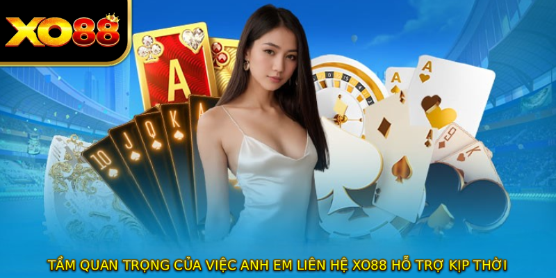 Tầm quan trọng của việc anh em liên hệ XO88 hỗ trợ kịp thời